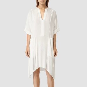 All Saints Flo Dress White Tunic Beach Cover Up